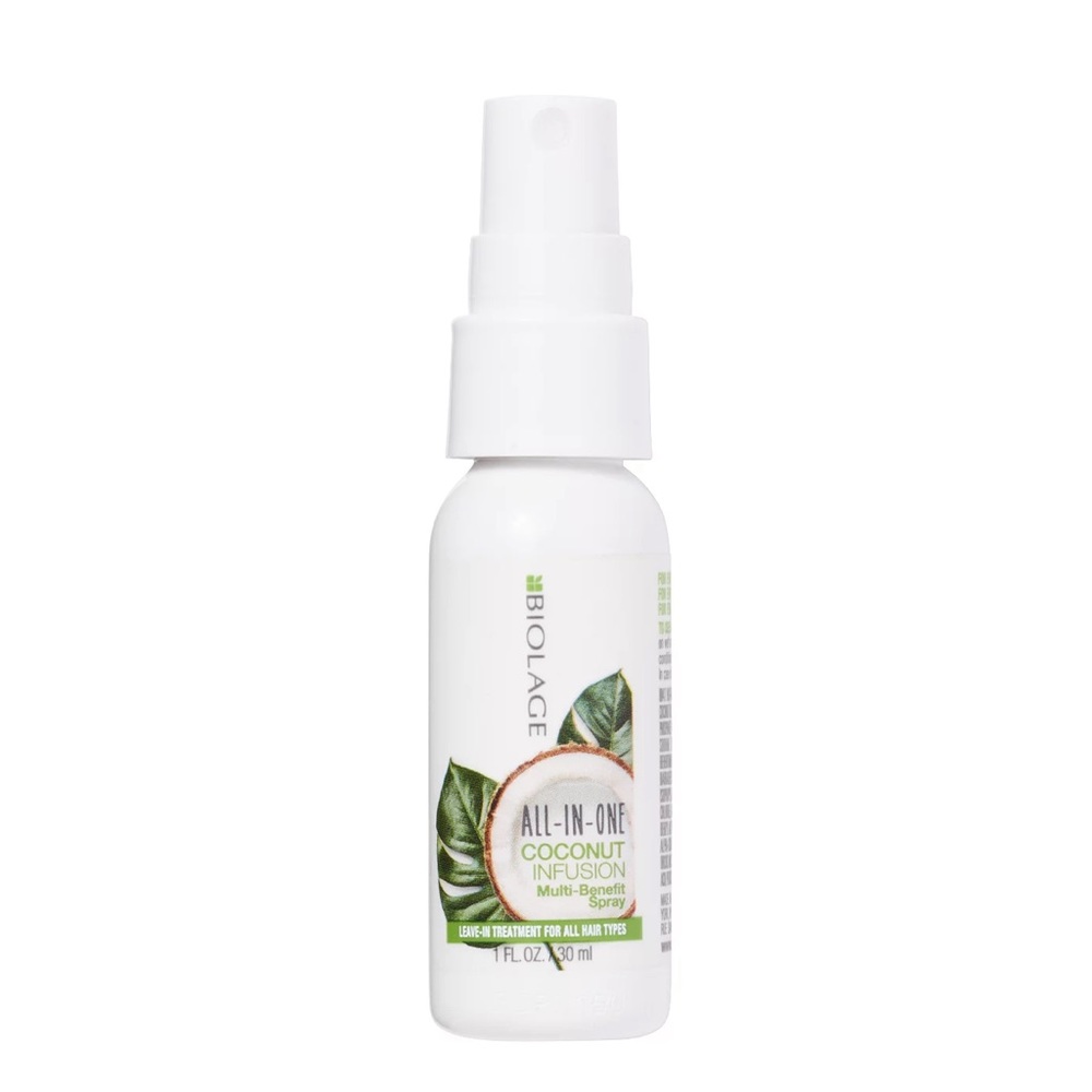 BIOLAGE All-In-One Coconut Infusion Multi-Benefit Spray 1oz Travel Sz